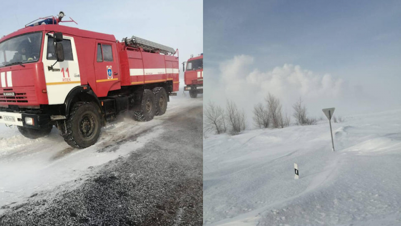 Пожар начался на газопроводе в Оренбургской области после взрыва