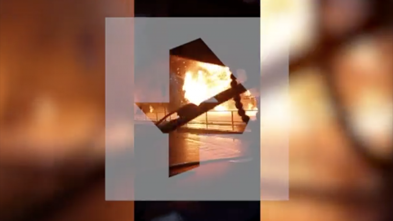 Два человека пострадали при пожаре на АЗС в Химках