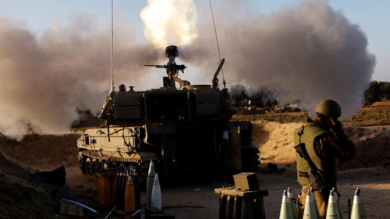 На юге города Газа идут столкновения израильской армии с ХАМАС