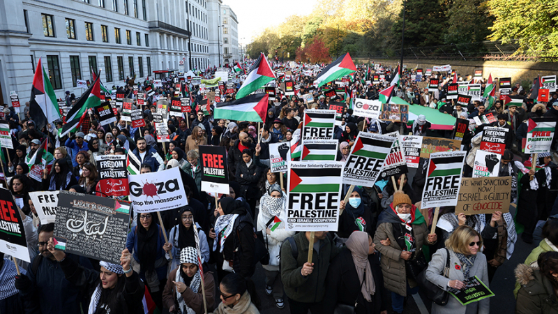 В Лондоне прошла массовая демонстрация в поддержку Палестины