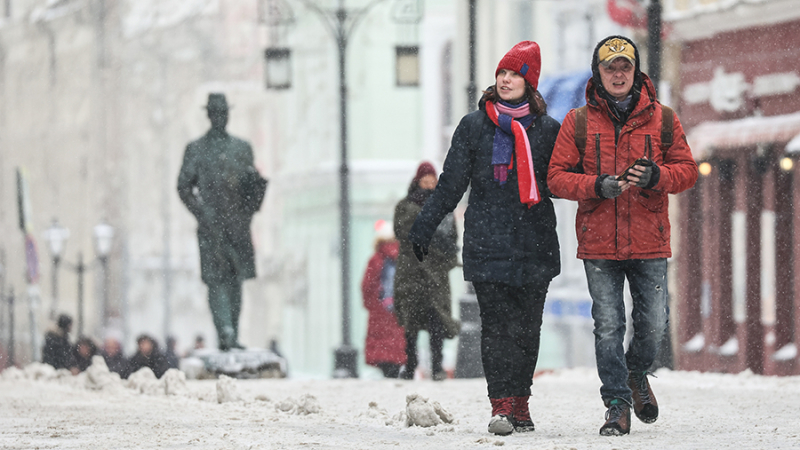Синоптики спрогнозировали небольшой снег и до -9 градусов в Москве 9 января