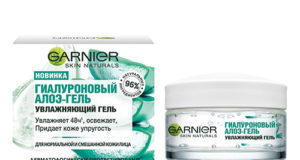 Алоэ-гель для лица `GARNIER` SKIN NATURALS гиалуроновый увлажняющий (для нормальной и смешанной кожи) 50 мл