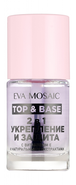 Eva Mosaic Top and Base Средство для ногтей Укрепление и защита 2 в 1 Средство для укрепления и защиты ногтей