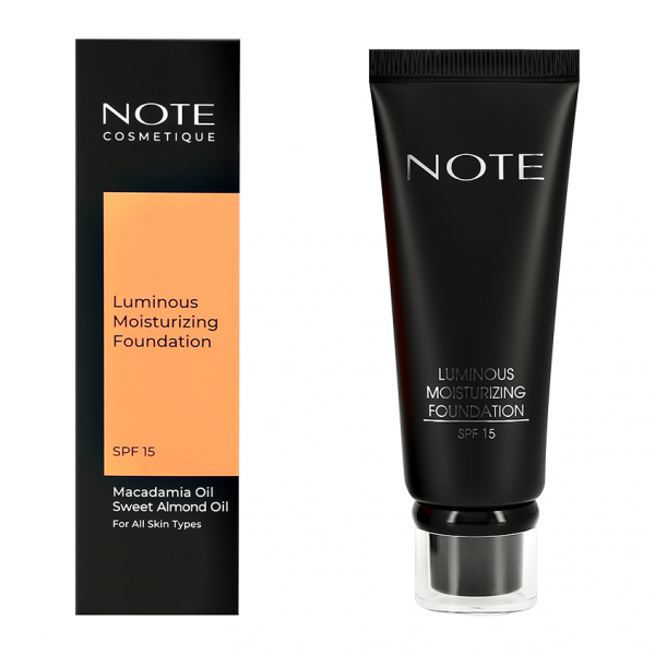 Основа тональная для лица `NOTE` LUMINOUS MOISTURIZING FOUNDATION увлажняющая с эффектом сияния тон 122