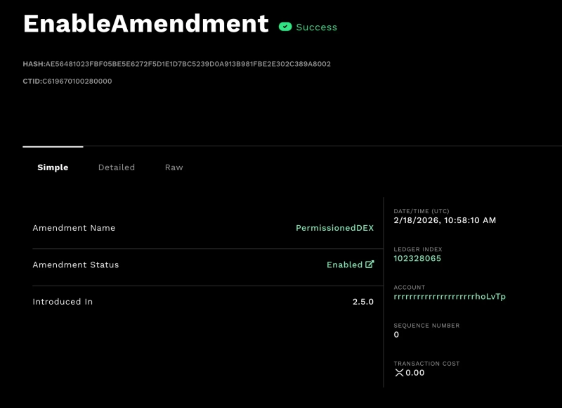 XRP Ledger запустил DEX для регулируемых организаций
